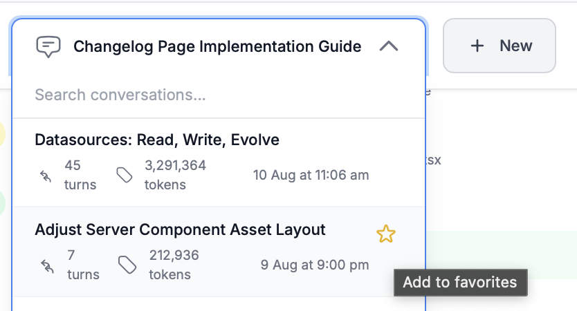 Collaboration Selector with Search