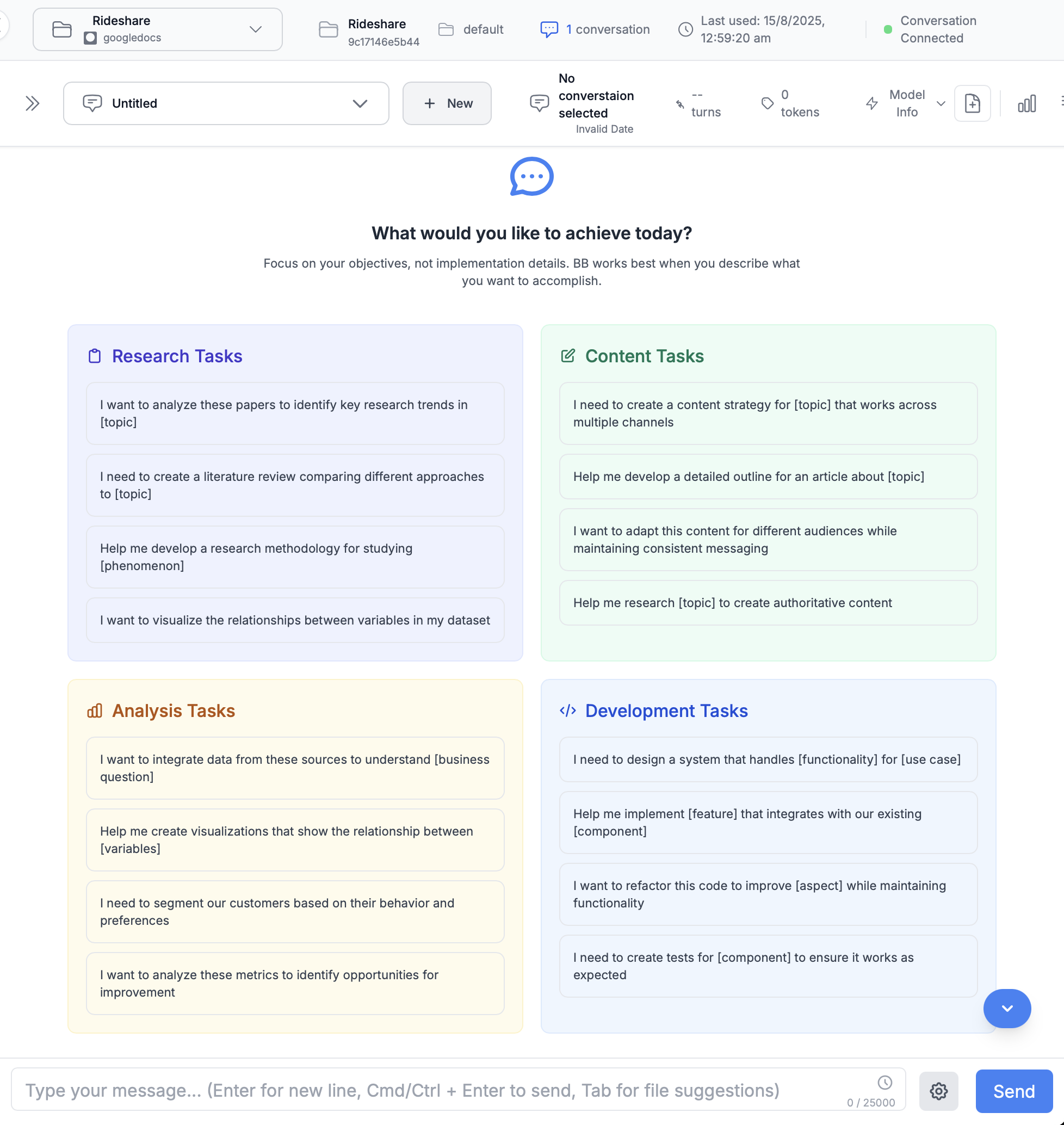 New Collaboration Interface